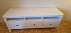 HEMNES Tv-meubel, wit, 148x47x57 cm, Ophalen, 100 tot 150 cm, Eikenhout, Zo goed als nieuw