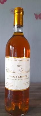 Château Lamothe Sauternes 1987, Collections, Vins, Comme neuf, France, Enlèvement ou Envoi, Vin rouge