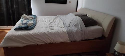 Lit 180x200 + 2 tables de nuit - URGENT, Huis en Inrichting, Slaapkamer | Bedden, Zo goed als nieuw, Tweepersoons, 180 cm, 200 cm