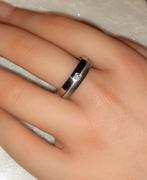 Herenring rvs zilver met zirkonia lucardi, Bijoux, Sacs & Beauté, Bagues, Neuf, 20 ou plus grands, Avec strass, Fer ou Acier