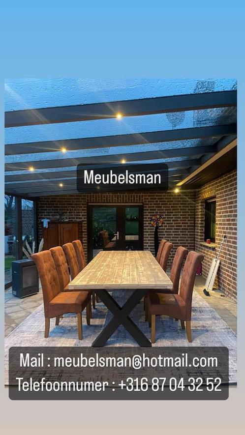 Loungeset loungebank hoekbank Steigerhouten meubels banken, Jardin & Terrasse, Ensembles de jardin, Neuf, Sets de jardin, Banque