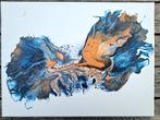 Abstract Modern Acryl canvas 30*40cm - oranje/blauw, Enlèvement ou Envoi