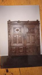 meuble breton rare - façade de presse à lin fin XVIe siècle, Antiquités & Art, Antiquités | Accessoires de maison, Enlèvement