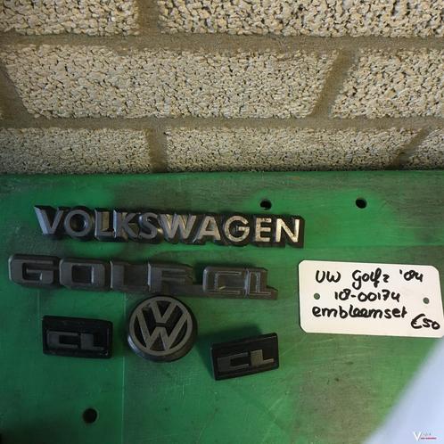 Vw Golf 2 1984 embleem set, Auto-onderdelen, Carrosserie, Gebruikt, Ophalen of Verzenden