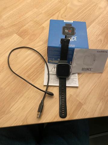 Garmin bounce horloge, kindvriendelijk,amper gebruikt,schram, Ophalen, Conditie, Zwart, Garmin