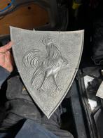 Schild shield beeld, Antiek en Kunst, Ophalen, Brons