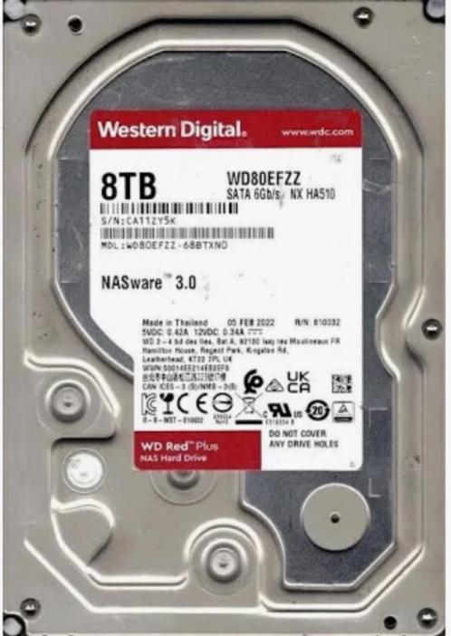 2 x 8Tb Western Digital HDD, Computers en Software, Harde schijven, Zo goed als nieuw, Server, Intern, HDD, SATA, Ophalen of Verzenden