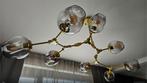 Stijlvolle plafondlamp met meerdere glazen bollen, Ophalen, Zo goed als nieuw