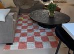 Rugvista tapijt geruit koraal beige