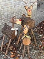 Kerstversiering buiten grote houten rendieren kerst, Enlèvement