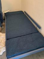 Eenpersoonsbed, 80 cm, Blauw, Gebruikt, Ophalen of Verzenden