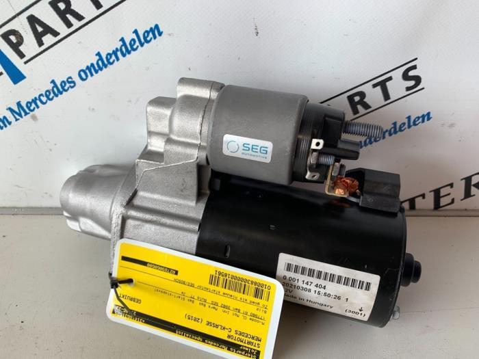 Startmotor van een Mercedes C-Klasse, Auto-onderdelen, Motor en Toebehoren, Mercedes-Benz, Gebruikt, 3 maanden garantie, Ophalen of Verzenden
