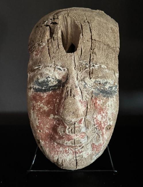 Oud-Egyptisch houten sarcofaagmasker, Antiek en Kunst, Kunst | Niet-Westerse kunst, Ophalen