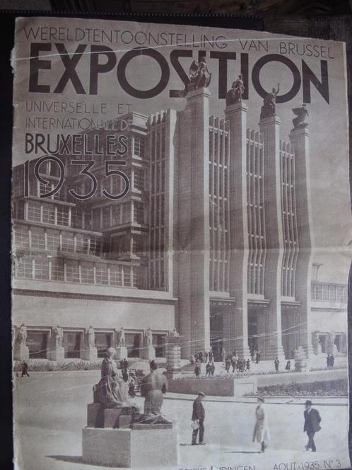 brochure "Wereldtentoonstelling van Brussel 1935", Boeken, Auto's | Folders en Tijdschriften, Verzenden