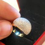 Diamond ring 18 karaat geel goud, Handtassen en Accessoires, Ringen, Ophalen, Geel, Nieuw, Met edelsteen