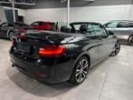 BMW 218 dA - Cabriolet - ensemble sport - Cuir|GPS, Autos, Cuir, Noir, Automatique, Propulsion arrière