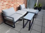 Loungeset Vinci met antracietgrijze kussens, Tuin en Terras, Ophalen, Zo goed als nieuw, Aluminium, Loungeset