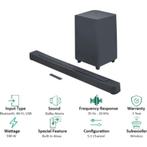Soundbar + subwoofer JBL 500 Pro, Audio, Tv en Foto, 70 watt of meer, Zo goed als nieuw, 5.1-systeem, Overige spelers