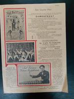 reclame kleine affiche circus - Schaarbeek, Verzamelen, Posters, Ophalen of Verzenden, A1 t/m A3, Reclame, Rechthoekig Staand