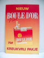 Vintage Boule D'or sigaretten reclame 1987, Verzamelen, Merken en Reclamevoorwerpen, Ophalen, Zo goed als nieuw, Reclamebord