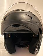 Systeemhelm flip-up mat zwart met zonnevizier, Fietsen en Brommers, Ophalen, Gebruikt, Large, Overige merken