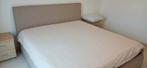 Bed Boxspring Tweepersoons, Ophalen, Beige, Tweepersoons, Zo goed als nieuw