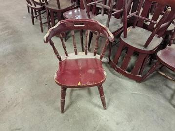 Oude caféstoelen 9 stuks