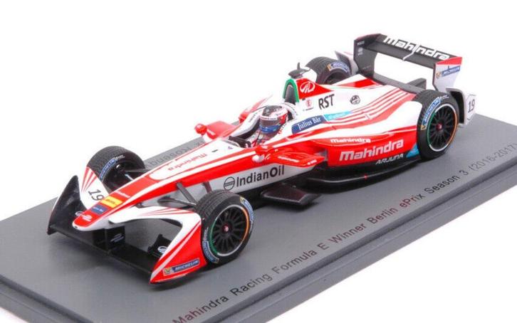 1:43 Spark E1 Mahindra Racing Winner Berlin ePrix Season 3, Hobby en Vrije tijd, Modelauto's | 1:43, Nieuw, Auto, Ophalen of Verzenden