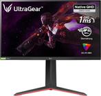 Ecran LG UltraGear 27" QHD 2560 x 1440 180hz IPS 1ms, IPS, Zo goed als nieuw, DisplayPort, 1 tot 2 ms