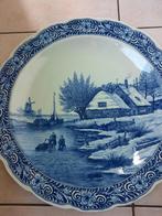 Delfts Blauw Muurbord No.2 - 40cm, Antiek en Kunst, Curiosa en Brocante, Ophalen