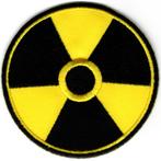 Radioactiviteit stoffen opstrijk patch embleem, Collections, Autocollants, Envoi, Neuf