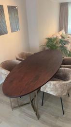 Eettafel met stoelen (velvet), Huis en Inrichting, Ophalen, Zo goed als nieuw