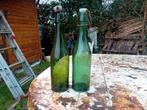Oude vintage bierflessen Rene Moerman Menen, Verzamelen, Ophalen of Verzenden