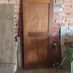deur in massieve meranti., Ophalen
