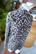 zwart luipaard stijlvol zilver T-shirt blouse, Neuf, Taille 46/48 (XL) ou plus grande, Enlèvement ou Envoi, C&S the label