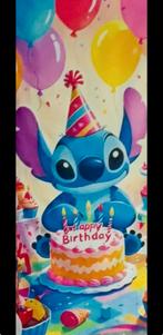 2D Door Banner, 1pc Stitch Birthday Door Banner , 90x180 cm, Enlèvement, Neuf, Article de fête