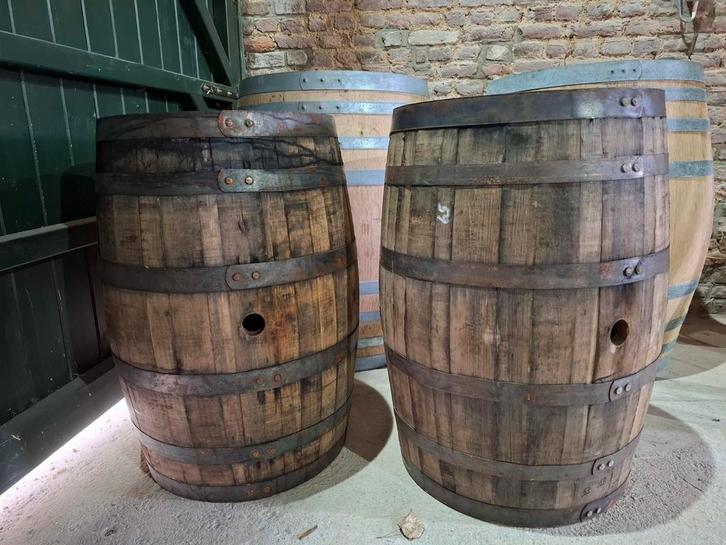 Whiskey tonnen v 180l tot 500l als tuindecoratie- bloembak, Tuin en Terras, Tuinwanddecoratie, Ophalen