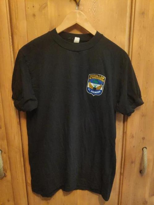 Donkerblauwe T-shirt Batallon De Paracaidistas, Kleding | Heren, T-shirts, Zo goed als nieuw, Maat 52/54 (L), Ophalen of Verzenden
