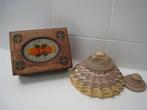 Juwelendoosje in hout, decoratief, Antiek en Kunst, Ophalen