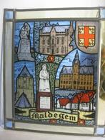 Vintage - Glasraam van de gemeente " Maldegem "., Ophalen of Verzenden