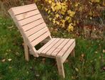 Tuinstoel palettenmeubel - Zelfschroefstoel Plansjet - Nieuw, Nieuw, Ophalen of Verzenden, Loungeset, Stoel