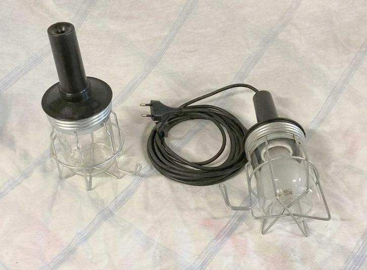 Handlampen van gegalvaniseerd staal. 250V/60W E27, Doe-het-zelf en Bouw, Gereedschap | Handgereedschap, Nieuw, Ophalen of Verzenden
