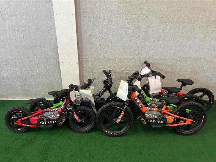 Nieuwe Ultra 12 of 16 inch electrische loopfiets, Kinderen en Baby's, Speelgoed | Buiten | Voertuigen en Loopfietsen, Nieuw, Loopfiets