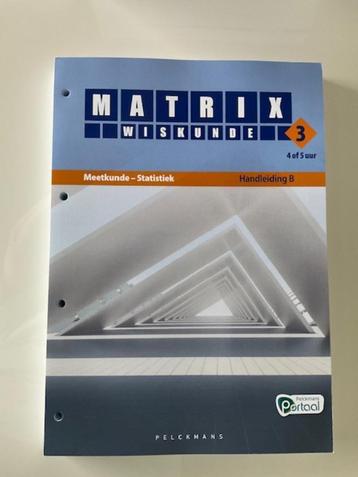 Wiskunde Matrix 3B Meetkunde/statistiek CORRECTIESLEUTEL, Enlèvement ou Envoi, Comme neuf, Secondaire, Pelckmans