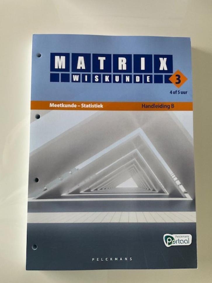 Wiskunde Matrix 3B Meetkunde/statistiek CORRECTIESLEUTEL, Boeken, Schoolboeken, Zo goed als nieuw, Wiskunde A, ASO, Ophalen of Verzenden