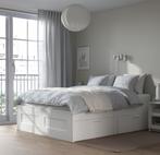 Bed met lattenbodem en 4 lades (excl matras), Ophalen, Gebruikt