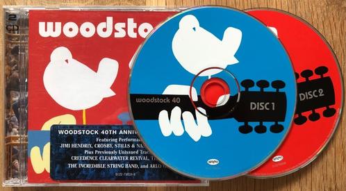 WOODSTOCK 40th anniv. 2CD set, Cd's en Dvd's, Cd's | Rock, Zo goed als nieuw, Poprock, Verzenden