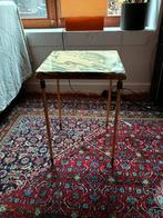 Bijzettafel marmer en koper, Ophalen