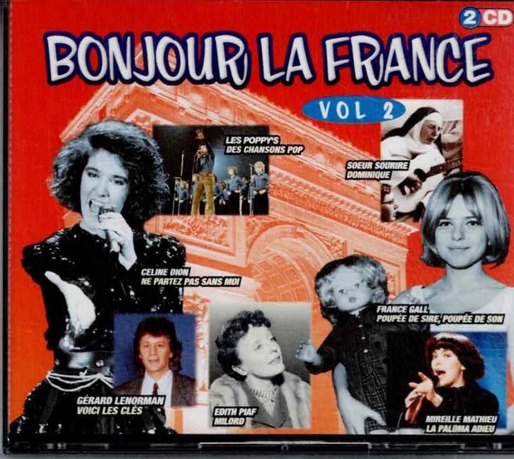 2 x CD   -   Bonjour La France Vol. 2, Cd's en Dvd's, Cd's | Overige Cd's, Ophalen of Verzenden