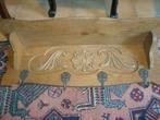 Eikenhouten kapstok met bronzen hangers., Huis en Inrichting, Ophalen, Gebruikt, Hout, Wandkapstok